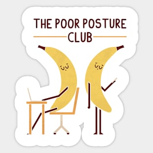 Poor Posture Clube Sticker